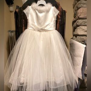 HANDMADE FORMAL WEDDING FLOWER GIRL DRESS SZ.6